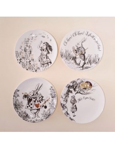 SET DE 4 PLATOS ALICIA EN EL PAÍS DE LAS MARAVILLAS 2