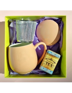 PACK PERSONALIZABLE TAZA CON FILTRO MELOCOTÓN