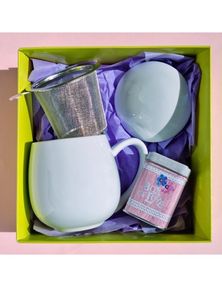 PACK PERSONALIZABLE TAZA CON FILTRO BLANCA