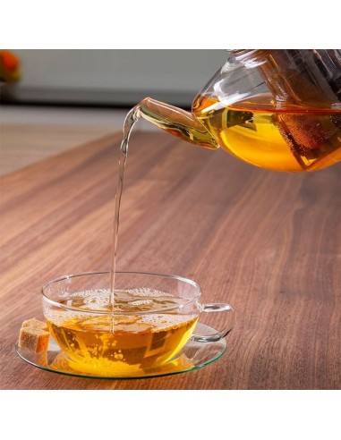 TAZA DE CRISTAL CON PLATO