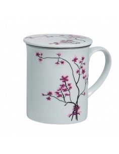 TAZA CON FILTRO FLORES DE CEREZO
