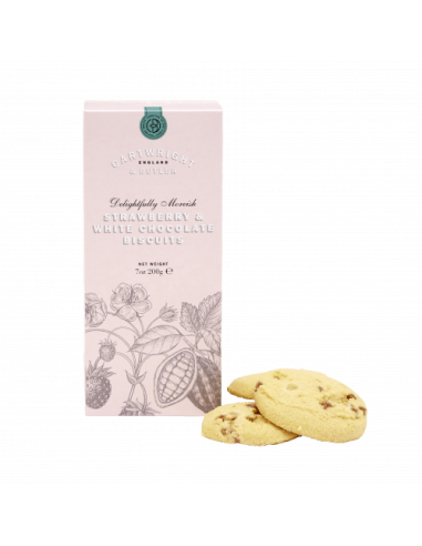 STRAWBERRY & WHITE CHOCOLATE BISCUITS