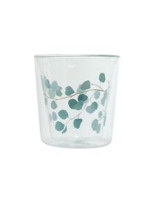 VASO DE CRISTAL GREEN LEAVES