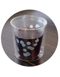 VASO DE CRISTAL GREEN LEAVES 2