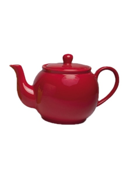 TETERA DE PORCELANA CON FILTRO ROJA