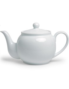 TETERA DE PORCELANA CON FILTRO BLANCA 2