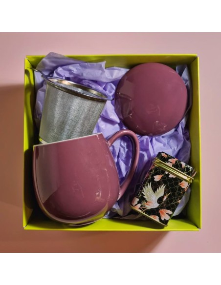 PACK PERSONALIZABLE TAZA CON FILTRO PÚRPURA