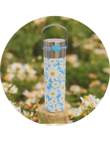 BOTELLA CON FILTRO DAISY BLUE