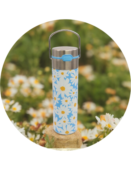 BOTELLA CON FILTRO DAISY BLUE