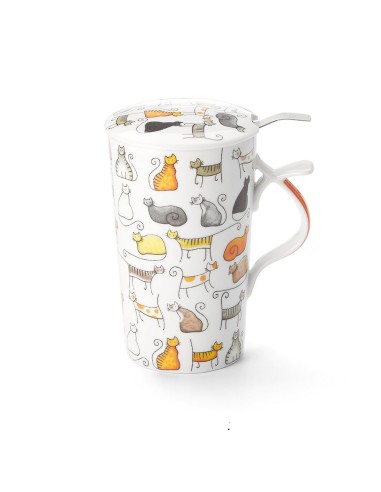 TAZA CON FILTRO GATOS
