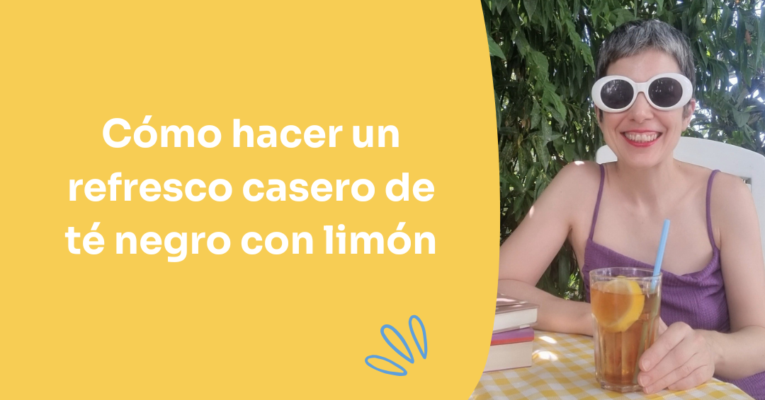 Cómo hacer un refresco casero de té negro con limón